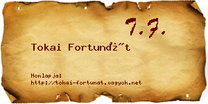 Tokai Fortunát névjegykártya